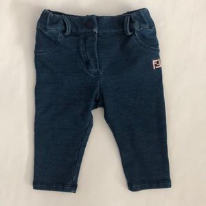 Fendi Kids Denim legging-3 months